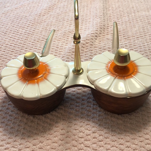 VTG California Pottery 632 Sequoia Ware Condiment Serving Bowls w/Lids &… - Picture 2 of 8